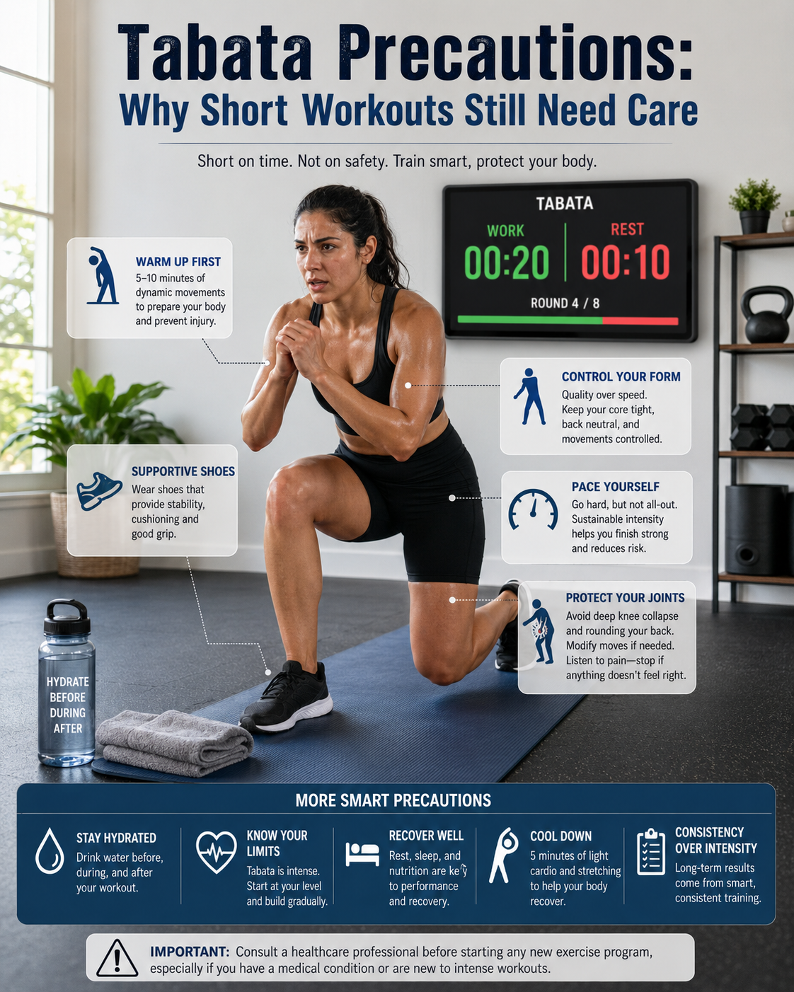 Tabata Precautions: Why Short Workouts Still Need Care