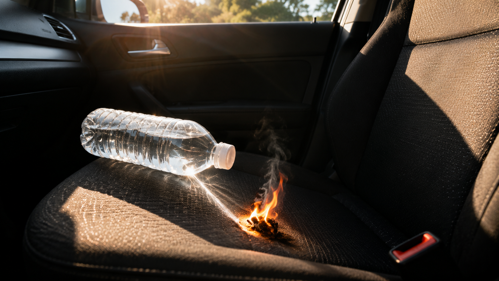 Can a Water Bottle Left in Your Car Start a Fire? What Drivers Should Know