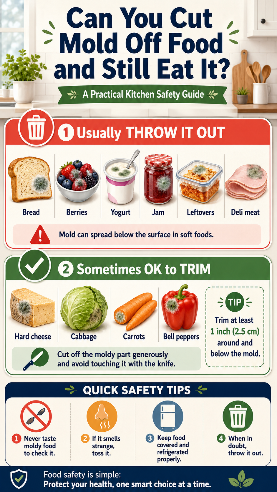 Can You Cut Mold Off Food and Still Eat It? A Practical Kitchen Safety Guide