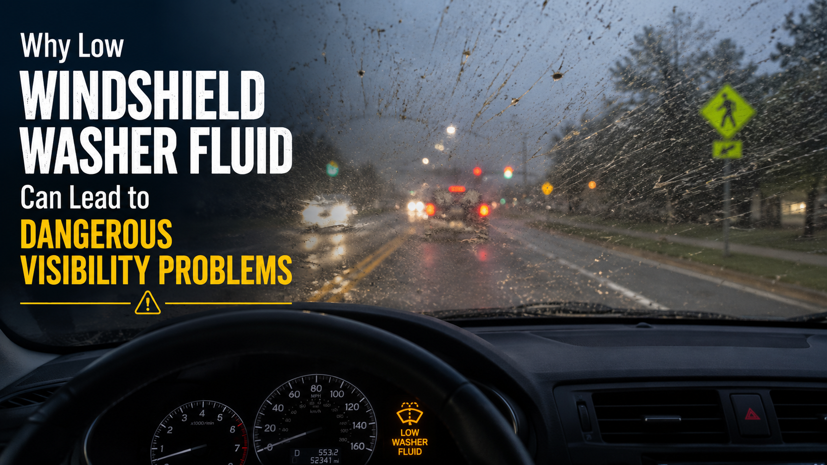 Why Low Windshield Washer Fluid Can Lead to Dangerous Visibility Problems