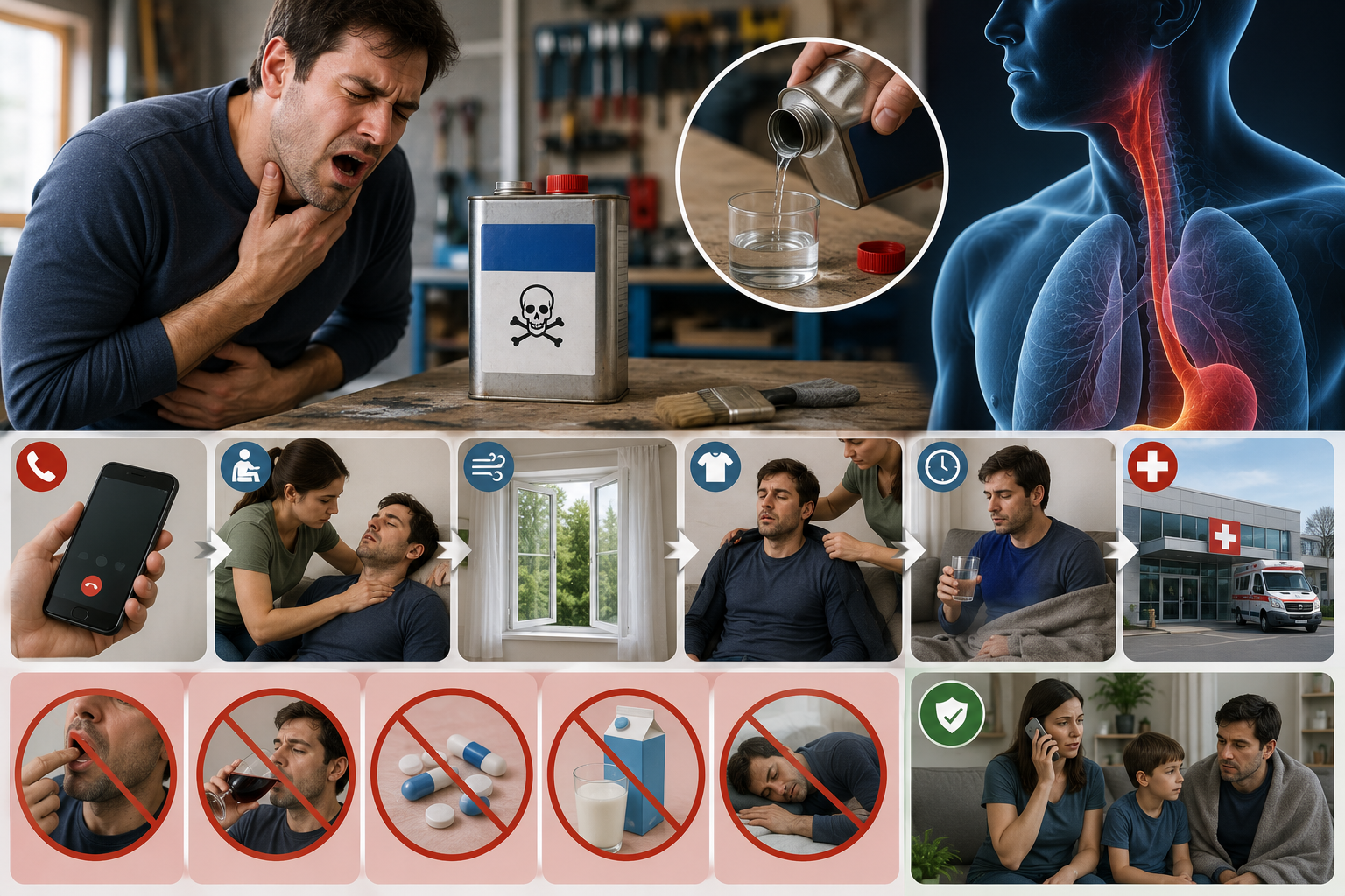 What to Do If Someone Swallows Paint Thinner: Emergency First Aid and Dangerous Mistakes to Avoid