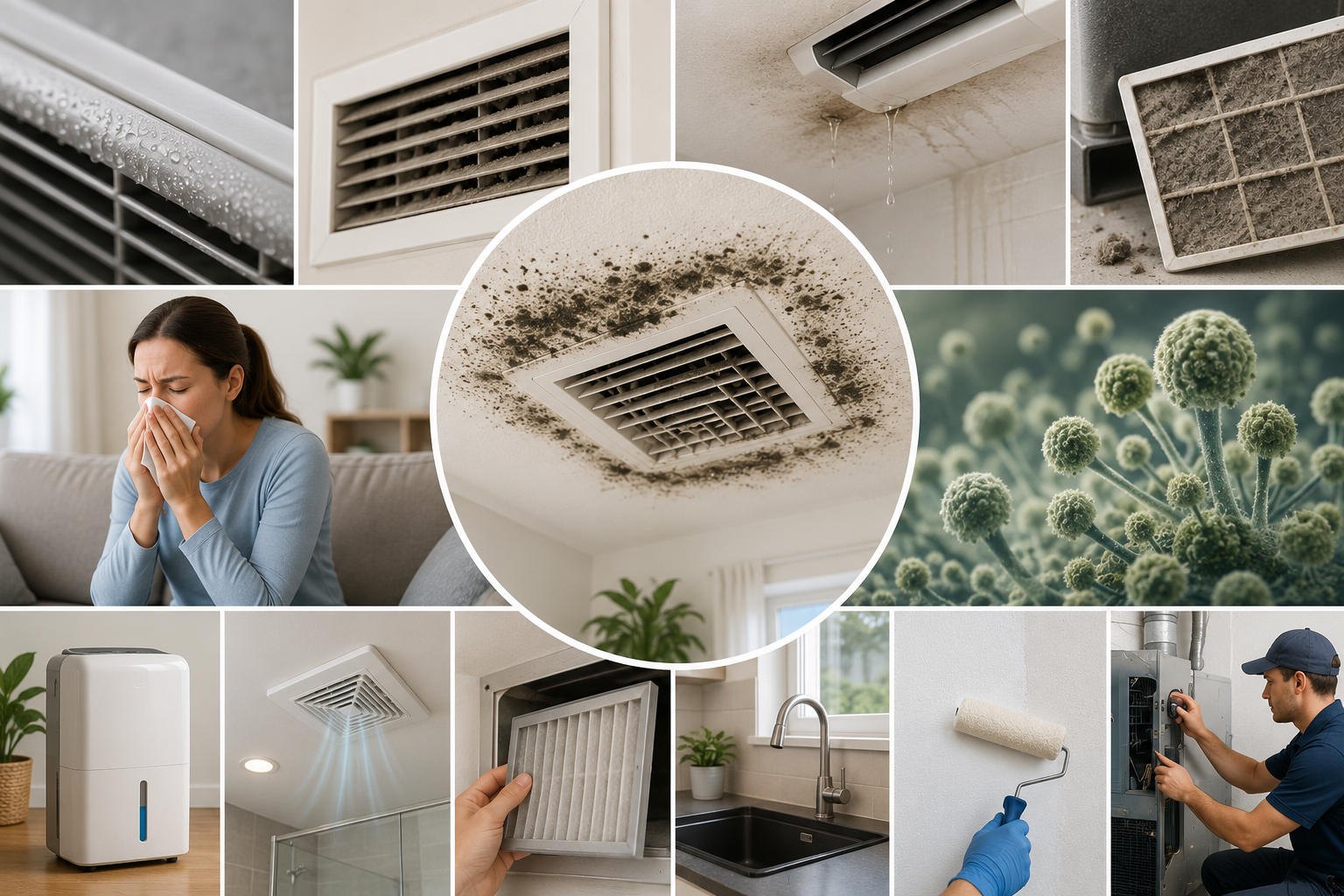 Mold Around Air Conditioner Vents: Causes, Health Concerns, and Moisture-Control Solutions