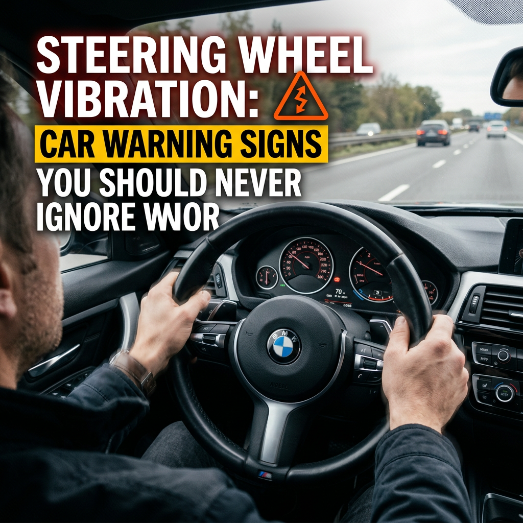 Steering wheel vibration warning signs